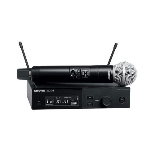 Microfone Sem Fio Shure SLXD24-SM58 Transmissor SLXD2 com Cápsula SM58 SLXD24BRSM58-G58