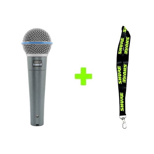 Kit Microfone BETA58A + Badge Shure Kit BETA58A+BG