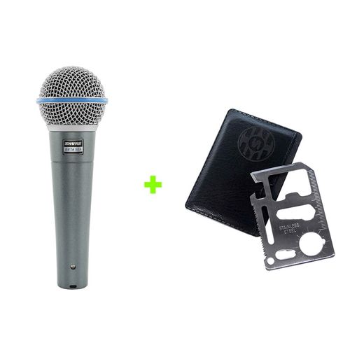 Kit Microfone BETA58A + Survival Kit Shure Kit BETA58A+SK