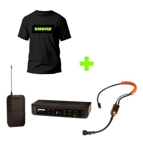 Kit Microfone Sem Fio Headset BLX14/SM31 + Camiseta Média Kit BLX14BRSM31-J10+T