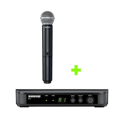Kit Microfone BLX4BR Receptor + Transmissor Bastão BLX2SM58 Kit BLX4BR+BLX2SM58-J10