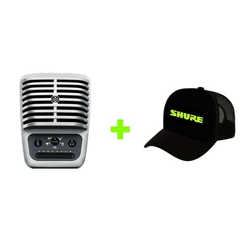Kit Microfone Digital USB MV51-DIG + Boné Shure CAP Kit MV51-DIG+CAP