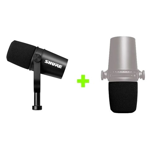 Kit Microfone Podcast Vlogger MV7X + Windscreen AMV7-K-WS Kit MV7X+AMV7-K-WS
