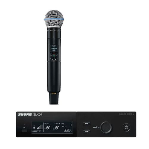 Kit Microfone sem fio SLXD4BR + Transmissor SLXD2B58 Kit SLXD4BR+SLXD2B58-G58