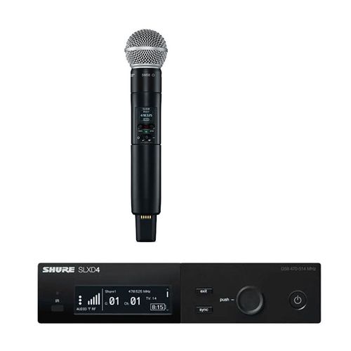 Kit Microfone sem fio Receptor SLXD4BR + Bastão SLXD2SM58 Kit SLXD4BR+SLXD2SM58-G58