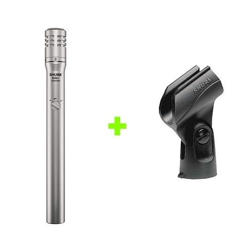 Kit Microfone Shure SM81-LC + Cachimbo A57F Kit SM81-LC+A57F