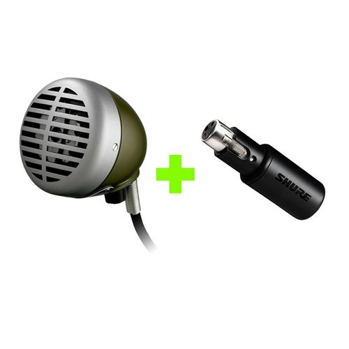 Kit Microfone 520DX + Interface de áudio MVX2U Shure 520DX+MVX2U