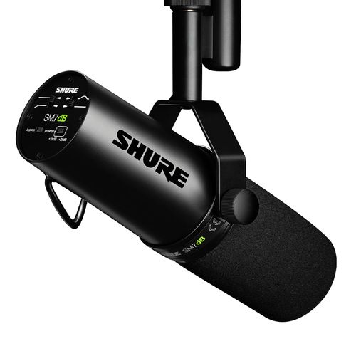 Microfone Vocal Dinâmico com Pré amplificador Shure SM7dB SM7DB