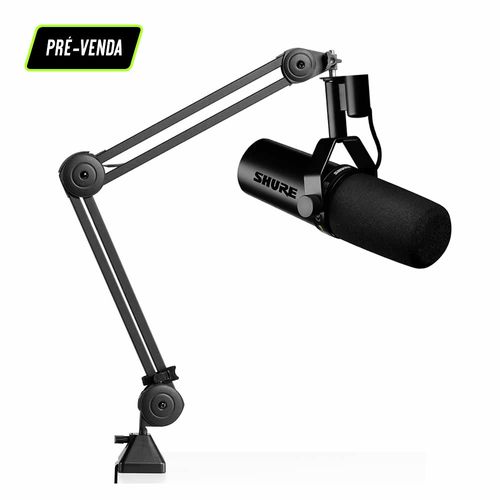 Kit Microfone SM7DB estúdio podcast + Suporte mesa articulado SM7DB+ARM1