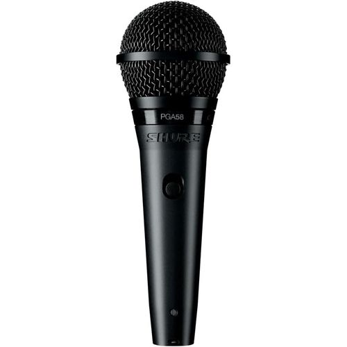 Microfone de Mão Dinâmico Cardióide PGA58-LC Microfone vocal Shure PGA58-XLR