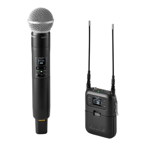 Sistema Portátil sem Fio 32 Canais UHF SLXD25SM58-G58 Shure