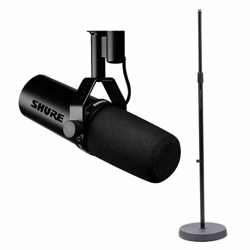 Kit Microfone SM7DB estúdio podcast + Pedestal base fundida SM7DB+STAND04