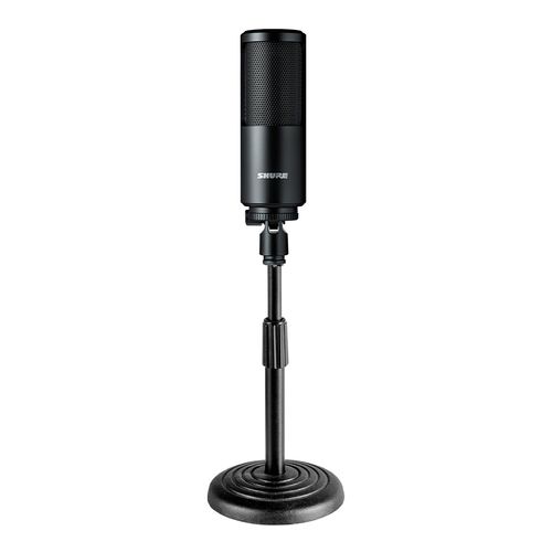 Kit Microfone Shure SM4-K com Suporte de Mesa Base Fundida SM4-K+DESKSTAND1