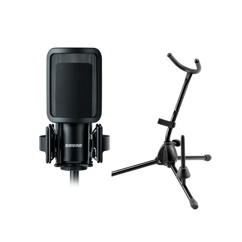 Kit Microfone de Gravação SM4 com Suporte para Saxofone SM4-K-KIT+SAXSTAND1