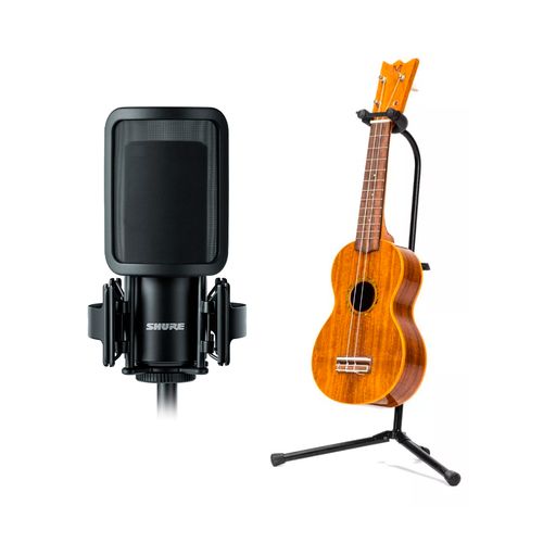 Kit Microfone de Gravação SM4 com Suporte para Ukulele SM4-K-KIT+SMALLGUITARSTAND1