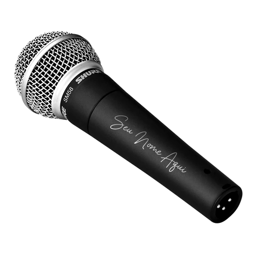 Personalize Seu SM58 com Gravação a Laser Exclusiva Personalize