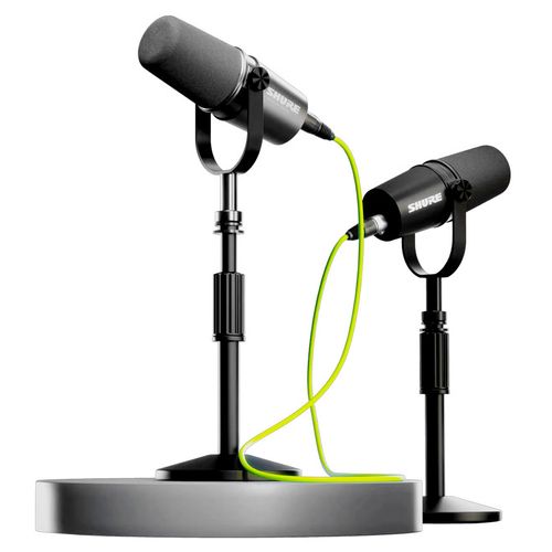 Kit Microfones para Podcast Shure MV7i e MV7X MV7I+MV7X